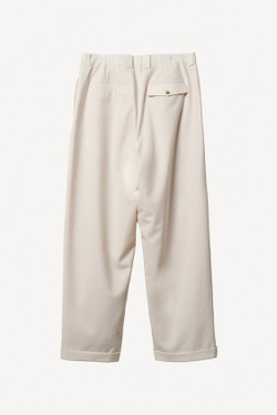 ZARA X WILLY CHAVARRIA ПЛИССИРОВАННЫЕ КОСТЮМНЫЕ БРЮКИ, ЦВЕТ СЛОНОВОЙ КОСТИ