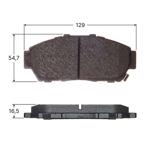 Колодки тормозные дисковые Avantech передние (противоскрипная пластина в компл.) AV579