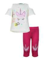 02-124-1 Комплект для девочки (фуфайка+ лосины)