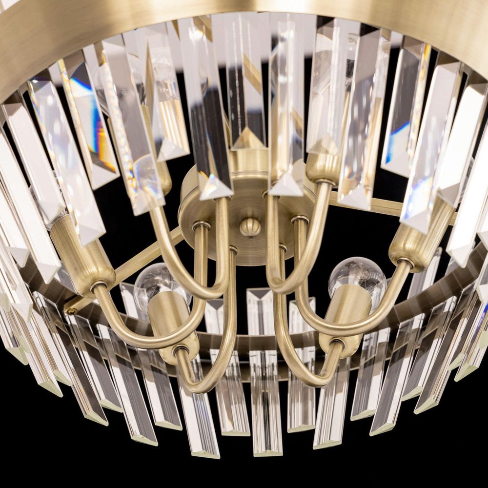 Citilux Вестерос CL307163 Люстра хрустальная потолочная Бронза