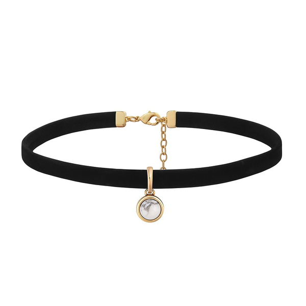 Чокер Possebon White Howlite B0111.2 BW/G