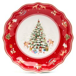 БЛЮДО LEFARD "С НОВЫМ ГОДОМ!" 16*3,5 СМ КРАСНОЕ (КОР=24ШТ.)