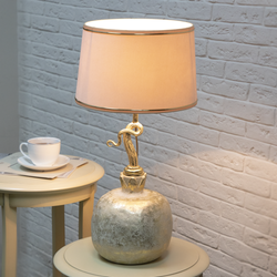 Настольная лампа Гранат Конфети Айвори