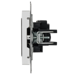 BRITE Розетка 1-местная без заземления без защитных шторок 10А РС10-1-0-БрГН металл хром/никель IEK