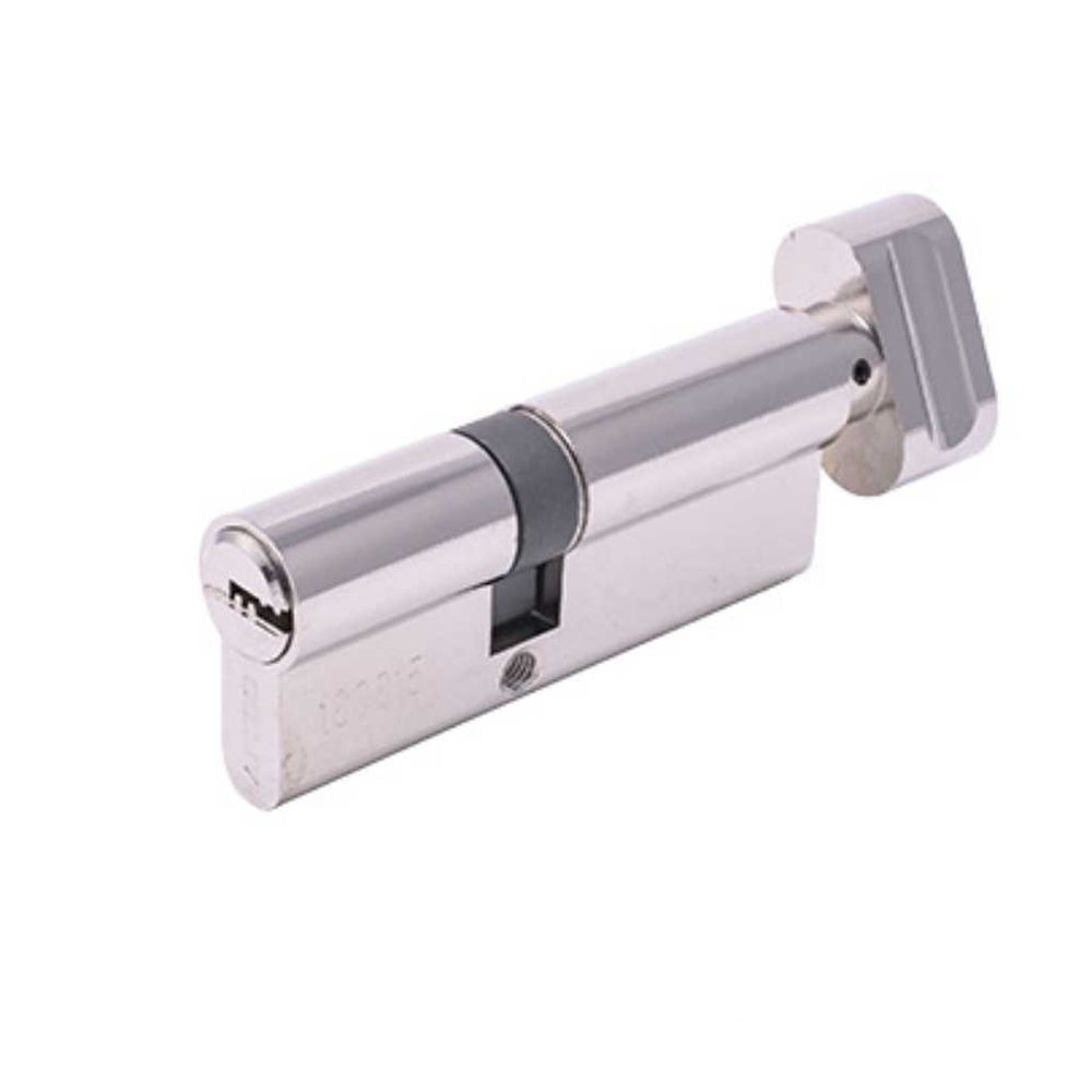 Личинка замка двери Apecs, SM-80(35/45C)-C-NI, 28621, 80 мм, с заверт, никель