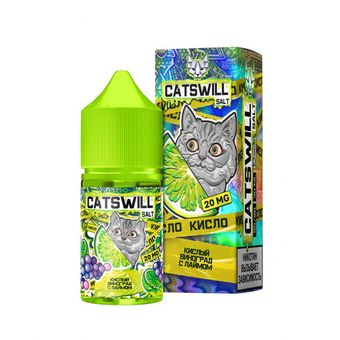 Жидкость CATSWILL Sour Salt 2% 30 ml - Кислый Виноград с Лаймом