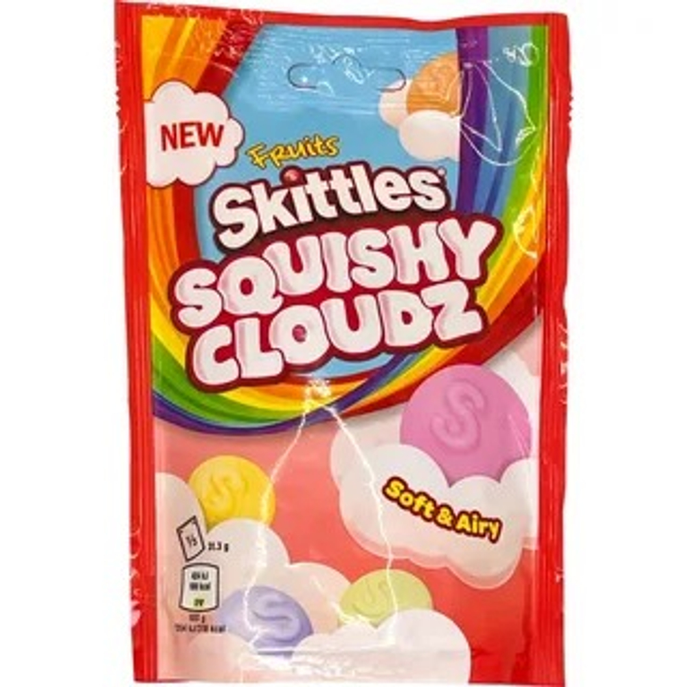 Скитлс Драже Squishy Cloudz Fruits (Скитлс Фруктовые Сквиши) 94гр (18шт)