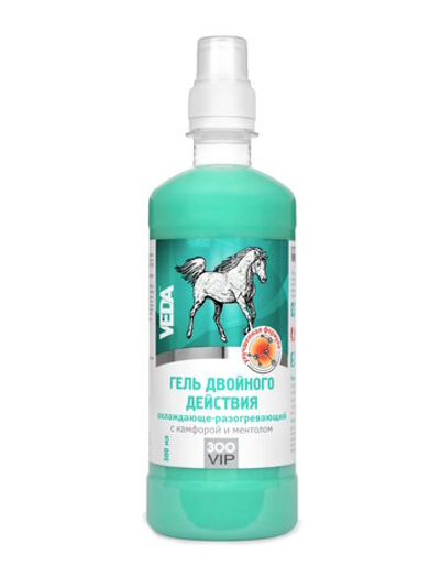 Гель 3ooVIP 2 действия охлаждающе-разогревающий камфора+ментол 500мл