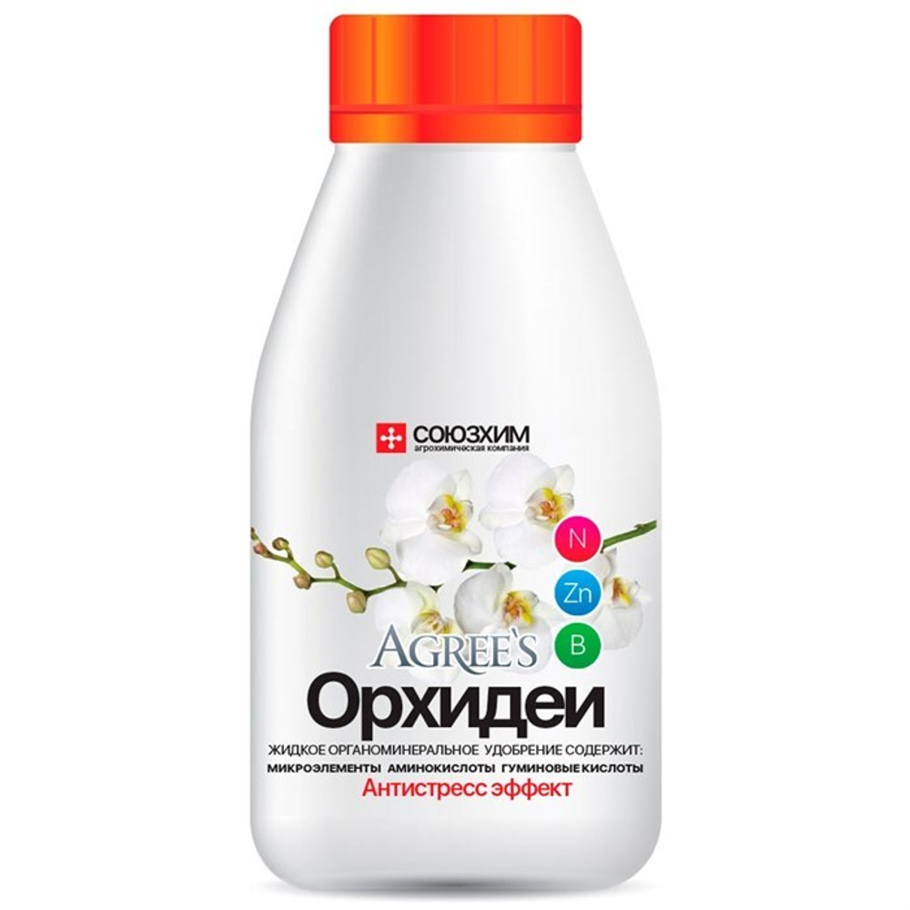 Жидкое органоминеральное удобрение "Агрис" "Орхидея антистресс", 0,25л