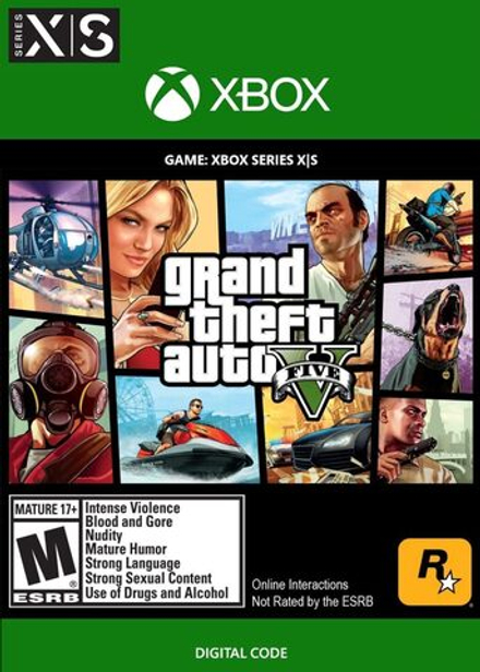 Grand Theft Auto V (GTA 5): Premium Edition (для Xbox One/Series S/X, интерфейс и субтитры на русском языке) [Цифровой код доступа]