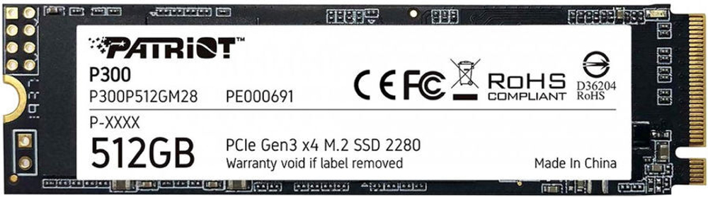 Накопитель SSD M.2 2280 Patriot Memory P300P512GM28 512 ГБ