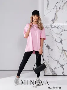Футболка 701-розовый Minova