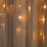 Гирлянда электрическая "Бахрома", 3*0,5*0,7м, 96 LED, свечение шампань, прозрачный ПВХ, коннектор, 2