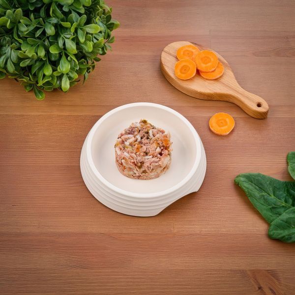 Пауч Monge Supreme kitten для котят из тунца со шпинатом и мини-морковью