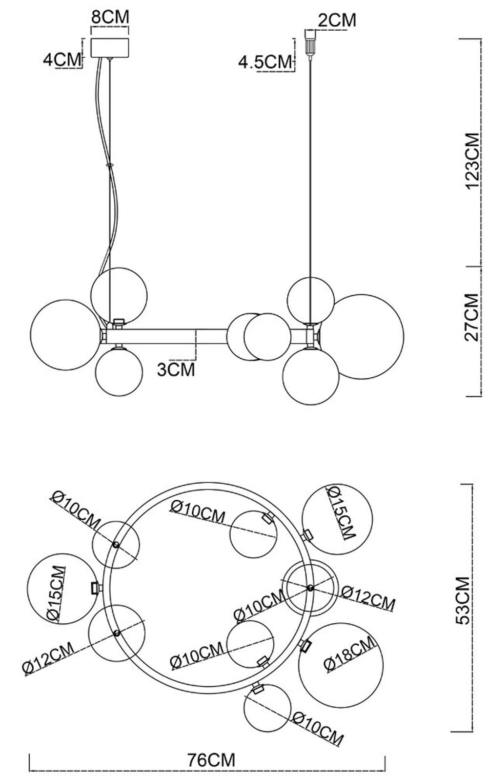 Подвесная люстра Arte Lamp