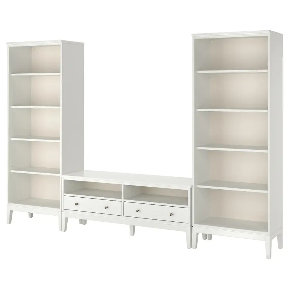 Тумба под телевизор - IKEA IDANÄS/IDANAS, 325x40x211см, белый, ИДАНЭС ИКЕА