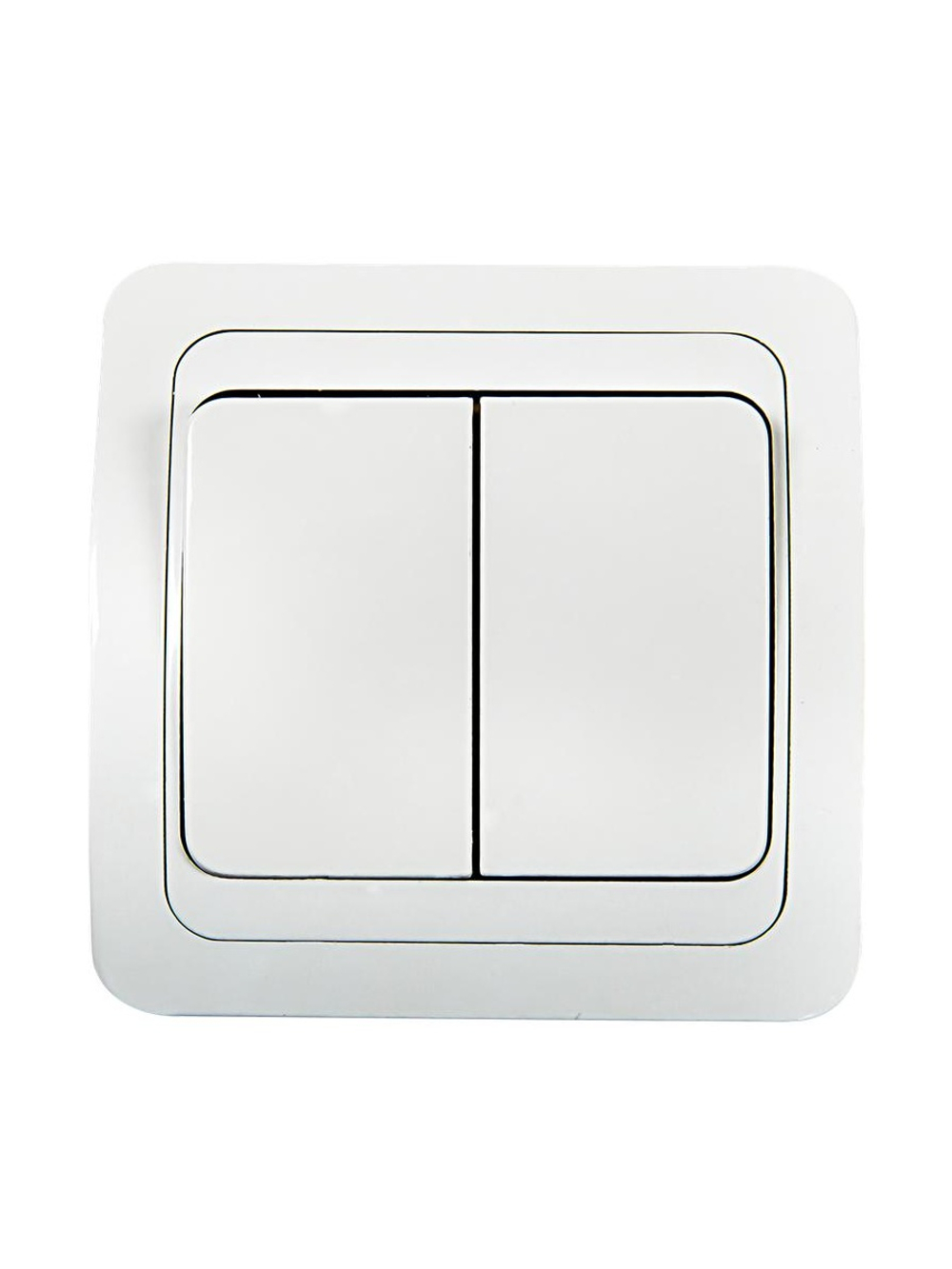 Выключатель 2-кл. СП Classico 2023 10А IP20 бел. ASD / IN HOME 4680005959860