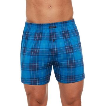 Трусы мужские семейные для больших мужчин Cornette Comfort сине-голубая геометрия 008/267