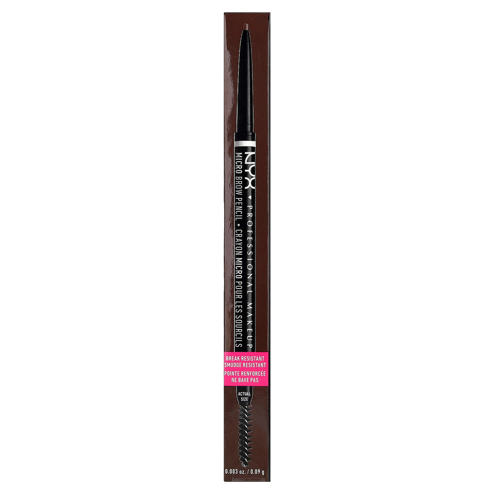 NYX Professional Makeup, Micro Brow Pencil, 05 пепельно-коричневый, 0,09 г (0,003 унции)