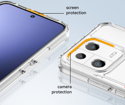 Мягкий защитный чехол с усиленными рамками для Xiaomi 13, увеличенные защитные свойства, мягкий отклик кнопок