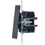 BRITE Выключатель 2-клавишный с индикацией для отелей 10А ВС10-2-9-БрМ маренго IEK