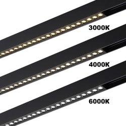 359934 PORT NT25 208 черный Трековый светильник с переключ. цв. темпер. IP20 LED 3000К\4000К\6000К 30W 90-240V VECTOR