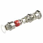 Взрывозащищенный универсальный кабельный ввод серии КАЕС для бронированного и небронированного кабеля М50х1,5 d:30,8-39мм. Присоединительная резьба GAS 1 1/2". Никелированная латунь IP66/IP68