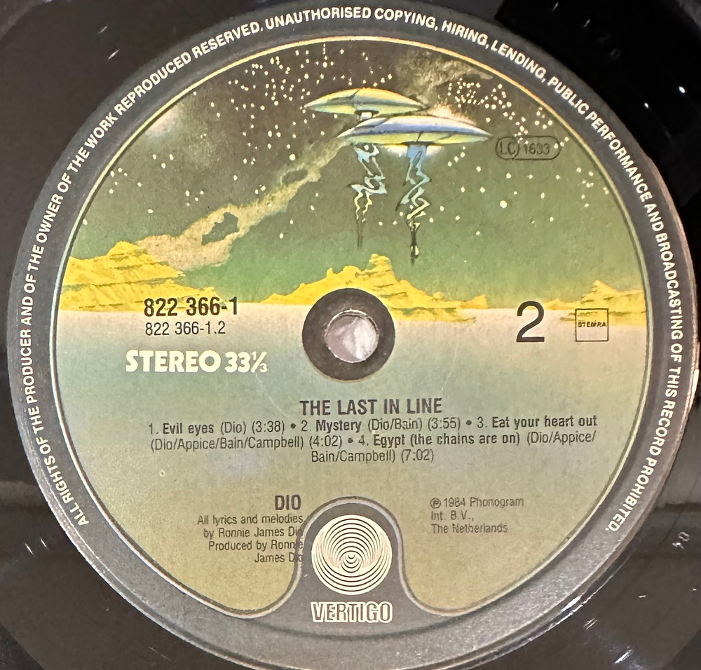 Dio - The Last In Line (Европа 1984г.)