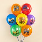 Шар (12''/30 см) Крутые машинки, Ассорти, пастель, 2 ст, 25 шт.