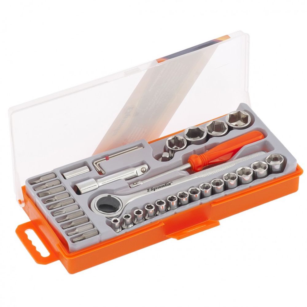 13541 Набор слесарно-монтажный, 37 предметов Sparta