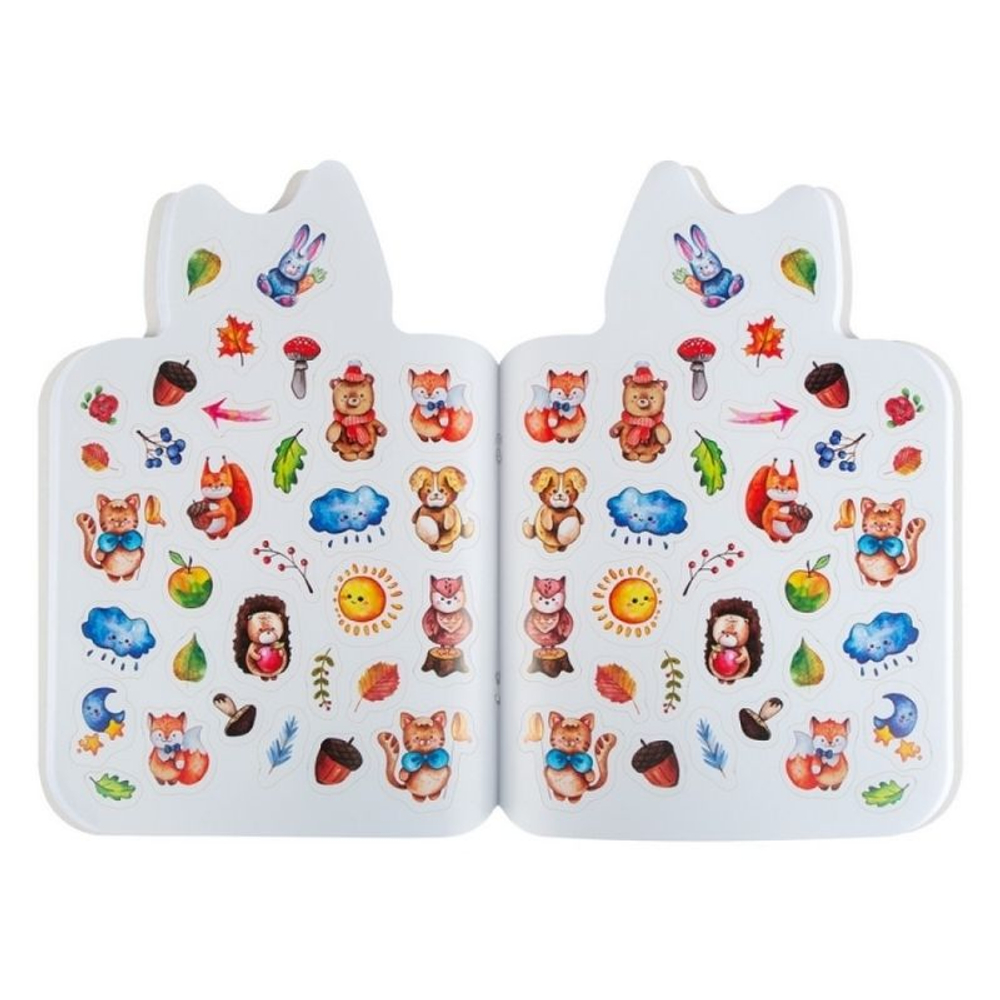 Альбом для рисования ЗХК "Цветик" "Заяц" с наклейками, 32 л., А4, на скрепке