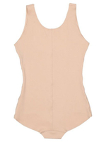 Утягивающее боди со швом на спинке (Размер: XL) (Цвет: бежевый)