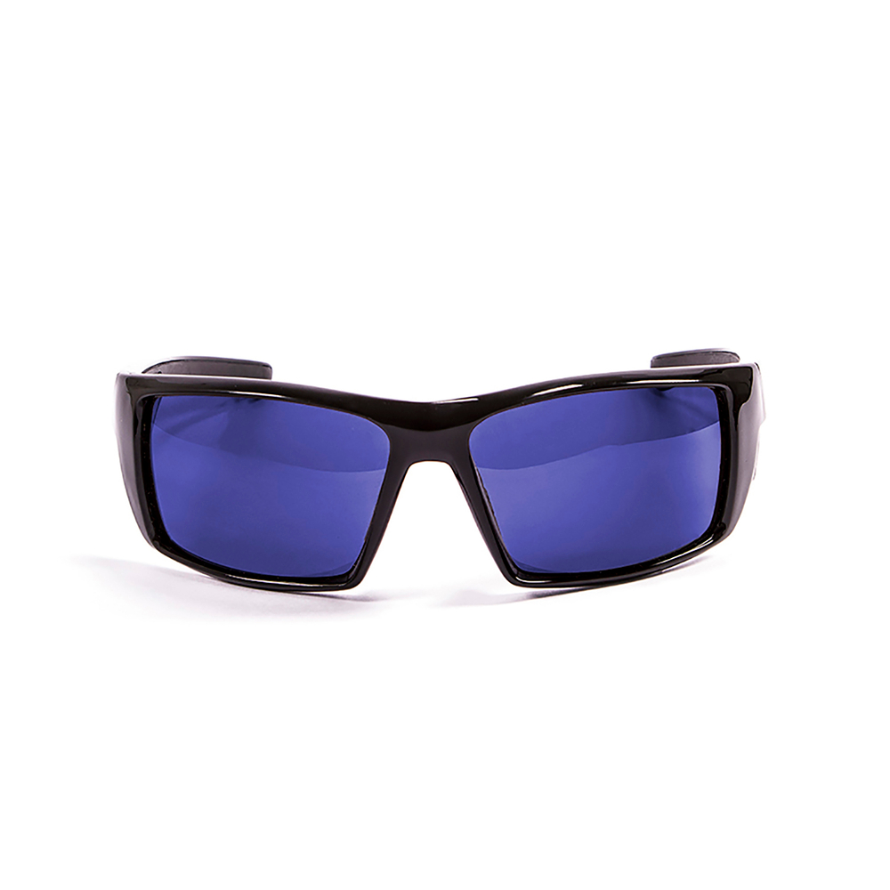 очки для яхтинга Aruba Черные Зеркально-синие линзы. Вид спереди