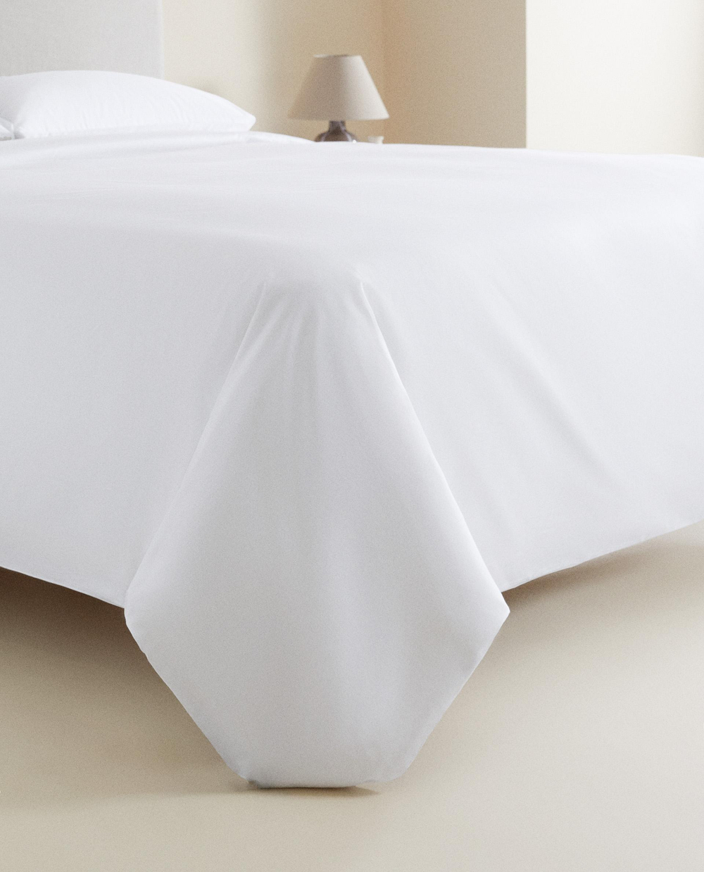 Простыня на резинке Zara Home перкаль, хлопок 100%, однотонный, 0020/095