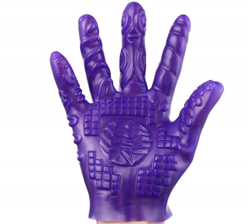 Перчатка для стимуляции фиолетовая
