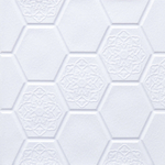 Панель самоклеящаяся 30*30см "Соты", цвет белый (YL-D01)