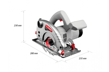 Циркулярная пила ЗУБР ЗПД-900 140мм, 900Вт