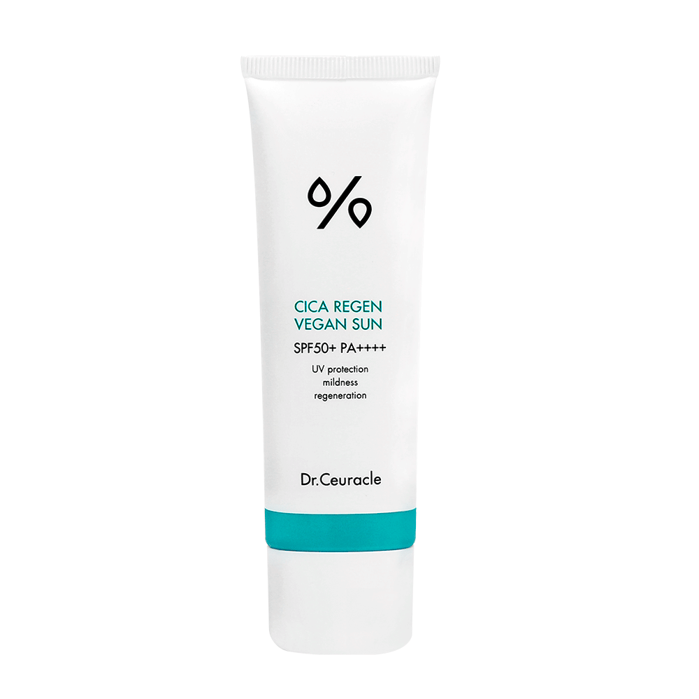 Dr.Ceuracle Cica Regen Vegan Sun SPF50+ PA++++ солнцезащитный веганский крем с центеллой