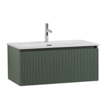 Тумба с раковиной подвесная BelBagno UNO-800-1C-SO-VO Еловый матовый, раковина белая BB-8099-80