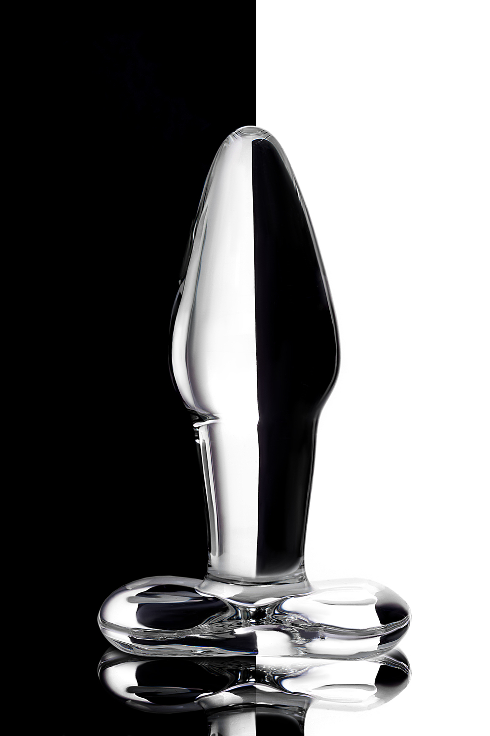 Анальная втулка стеклянная прозрачная 10,5 см