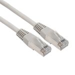 Шнур коммутационный патч-корд F/UTP RJ45-RJ45, CAT 6, LSZH серый, 0,5м REXANT