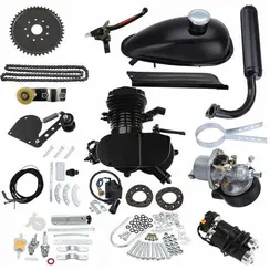 Веломотор F80 (с комплектом для установки) (чёрный)