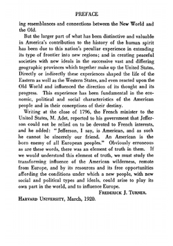 The frontier in American history | Frederick Jackson Turner