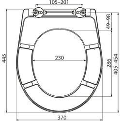 Сиденье A604 для унитаза универсальное softclose, дюропласт