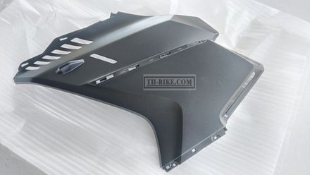 64351-MLR-D00ZB. COWL, L. MIDDLE (WOL) *NH436M* (NH436M MAT GUNPOWDER BLACK METALLIC). HONDA