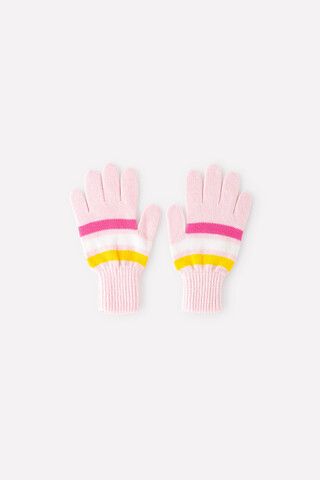Перчатки  для девочки  КВ 10006/персик,желтый