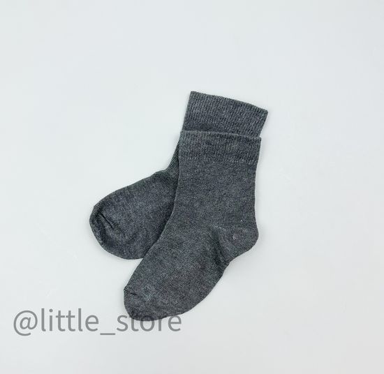 Носочки хлопковые, Графит