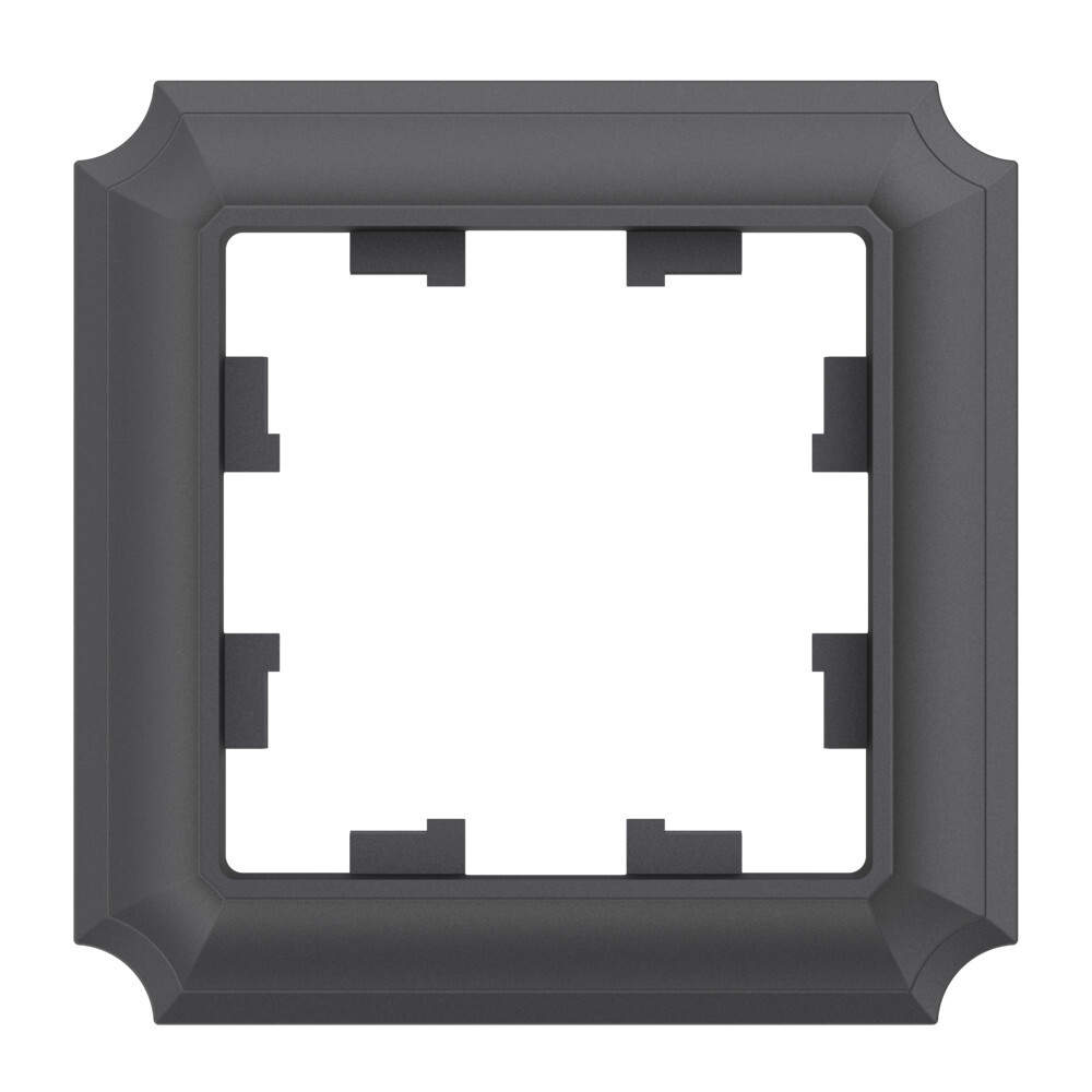 ATLASDESIGN ANTIQUE 1-постовая РАМКА, БАЗАЛЬТ