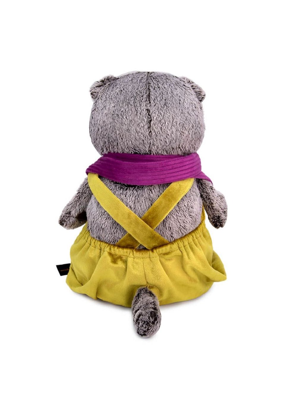 Мягкая игрушка Басик в бархатном комбинезоне 19 см