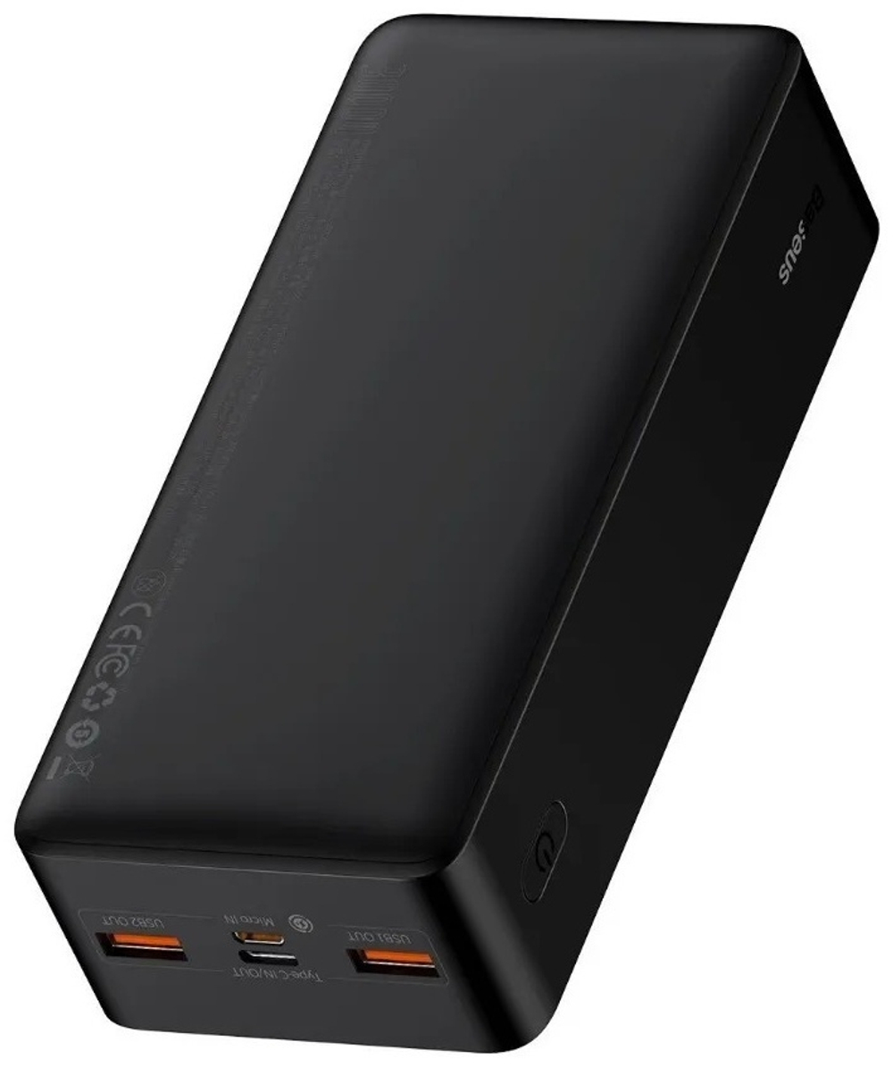 Внешний аккумулятор Baseus Bipow Digital Display C+2U 20W PPBD050401 / PPDML-N01 30000 мАч черный